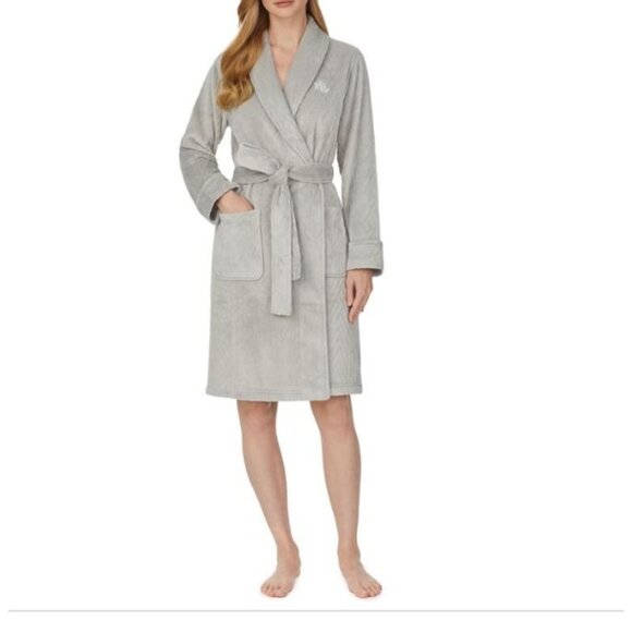 Lauren Ralph Lauren Womens Sleepwear Short Robe Size Large